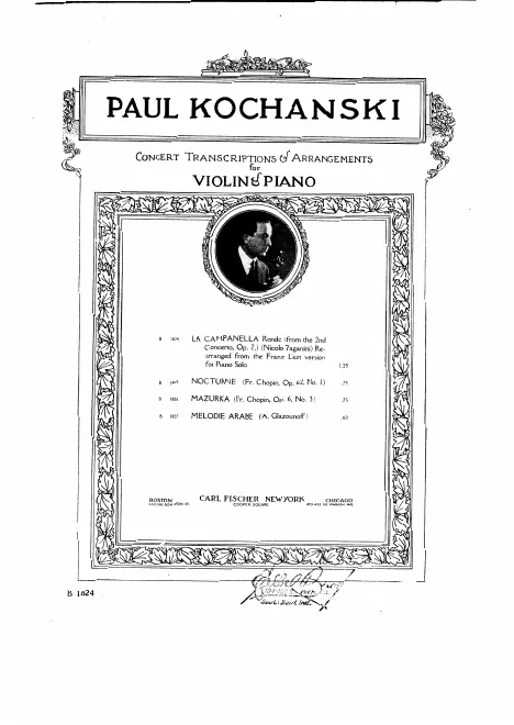 First page of Violin Concerto No.2, Op.7