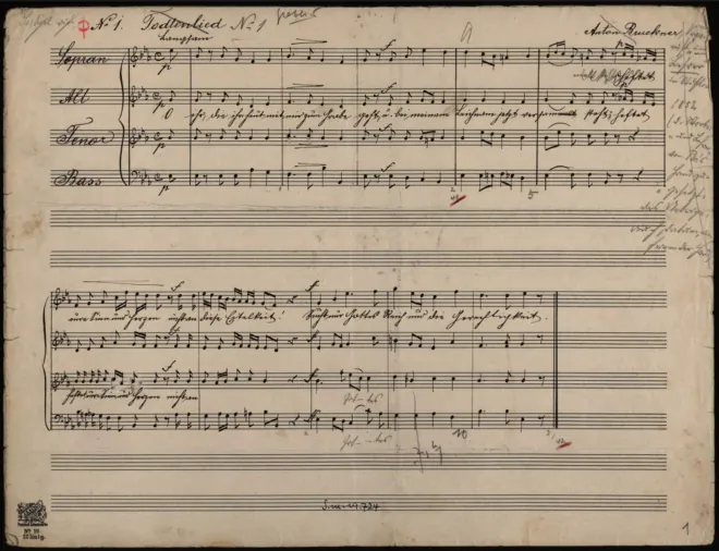First page of Totenlied No.1