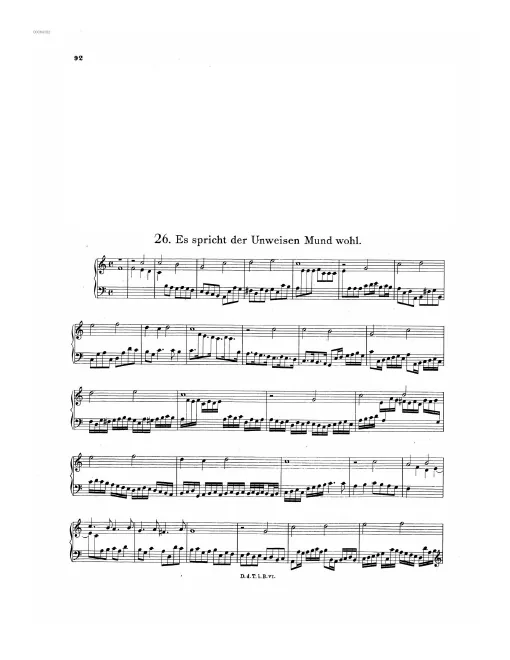 First page of Es spricht der Unweisen Mund wohl