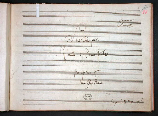 First page of Flute Sonata