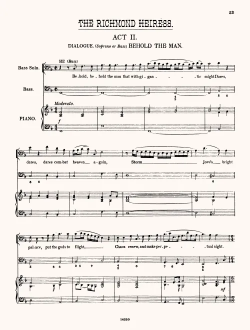 First page of The Richmond Heiress