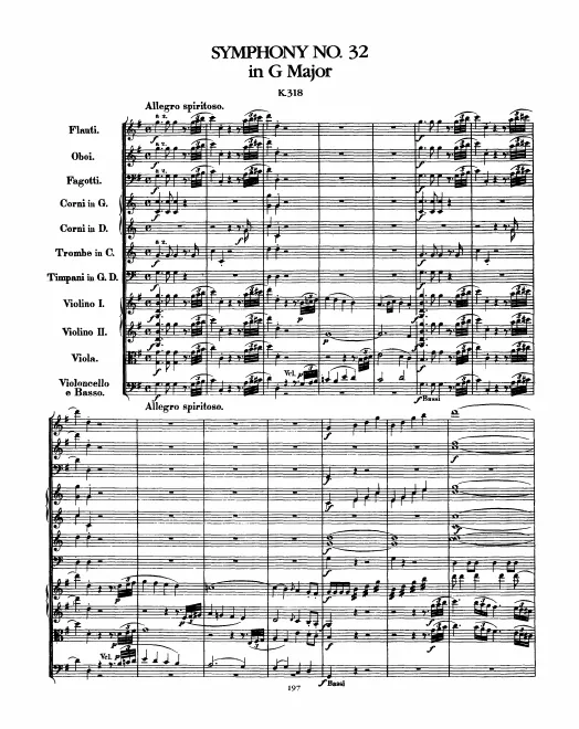 First page of Symphony No.32