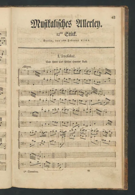 First page of L' Irrésolue, H.111