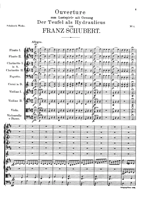 First page of Der Teufel als Hydraulicus