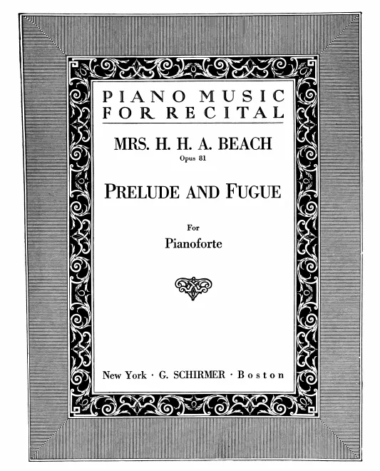 First page of Prelude and Fugue
