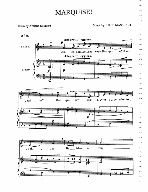 First page of Marquise !