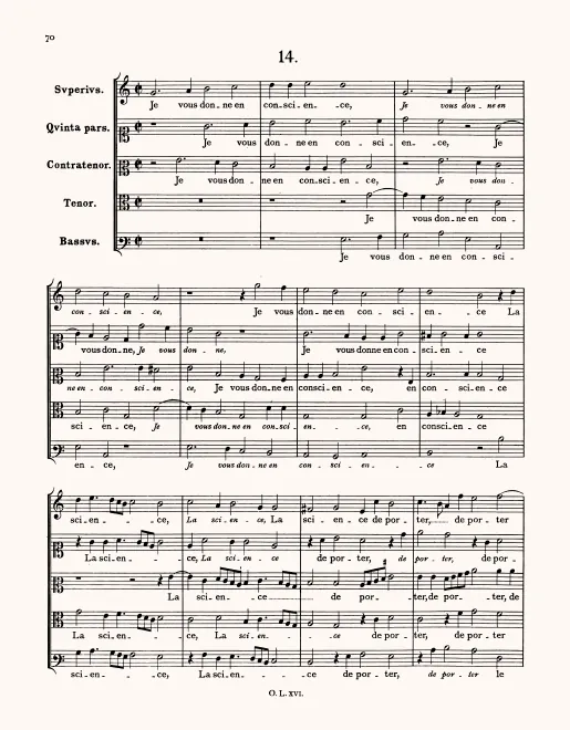 First page of Je vous donne en conscience