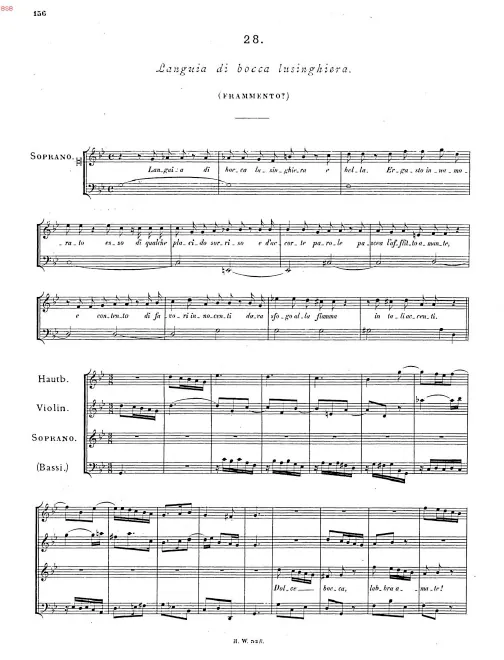 First page of Languia di bocca lusinghiera