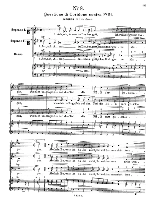 First page of Questione di Coridone contra Filli