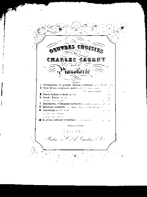 First page of Piano Concertino
