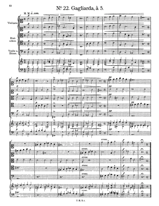 First page of Gagliarda à 5