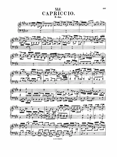 First page of Capriccio