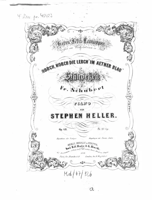 First page of Ständchen von F. Schubert