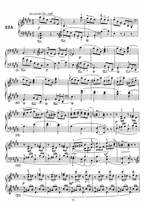 First page of Keyboard Sonata in E major