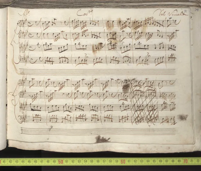 First page of Concerto for Strings in A major