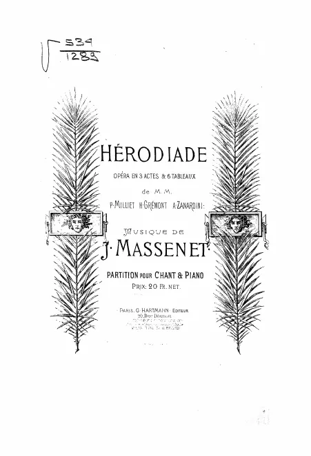 First page of Hérodiade