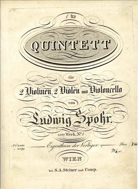 First page of String Quintet No.1.