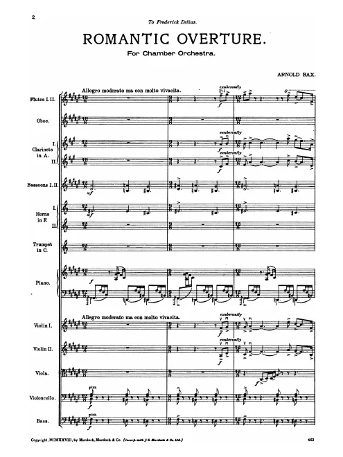 First page of Romantic Overture