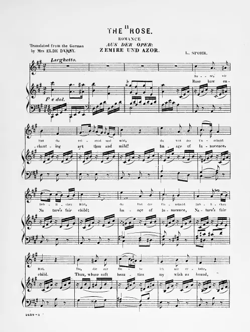First page of Zemire und Azor