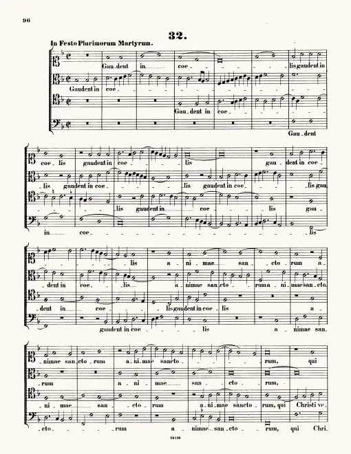 First page of Gaudent in coelis