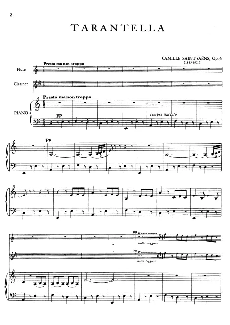 First page of Tarantelle