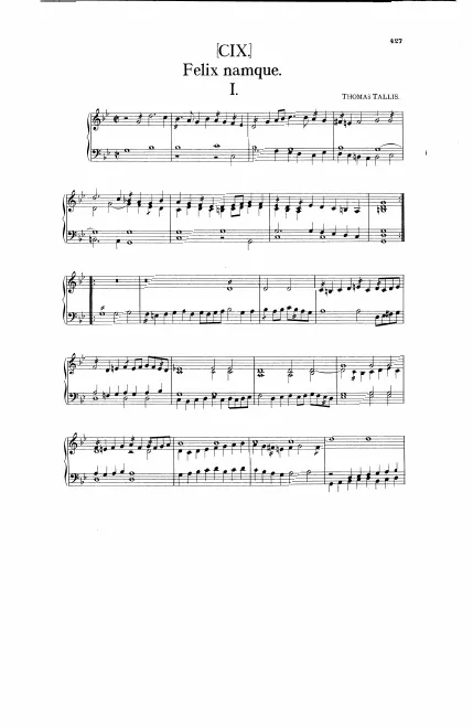 First page of Felix Namque I