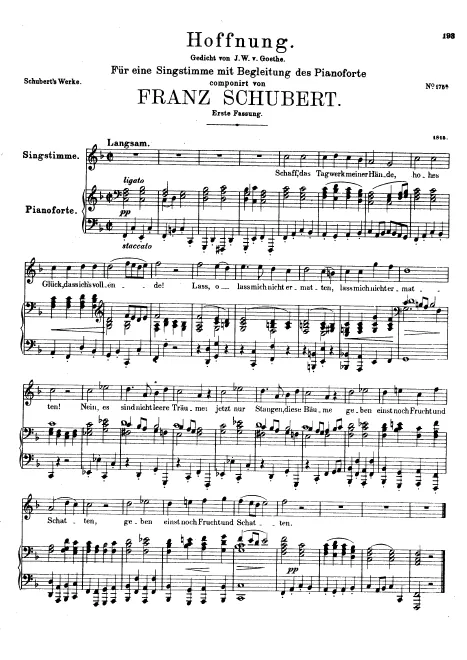 First page of Hoffnung