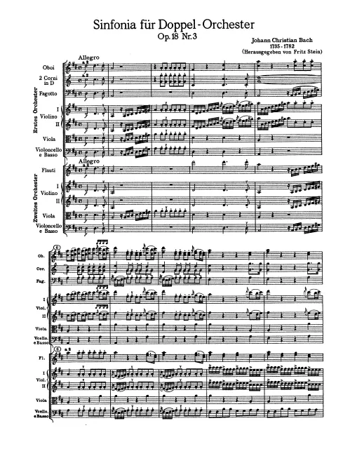 First page of Symphony in D major