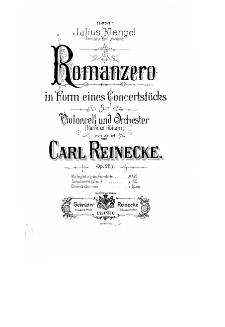 First page of Romanzero