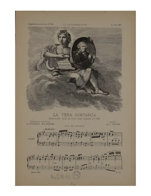 First page of La vera costanza