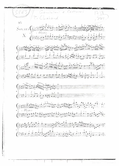 First page of Violin Sonata in E major