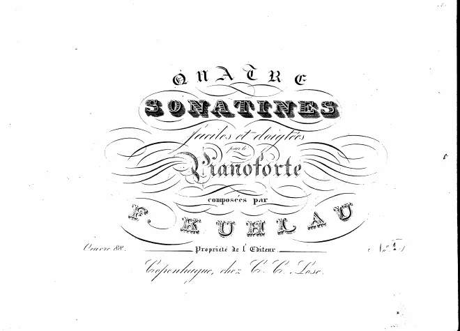 First page of Piano Sonatina in C major
