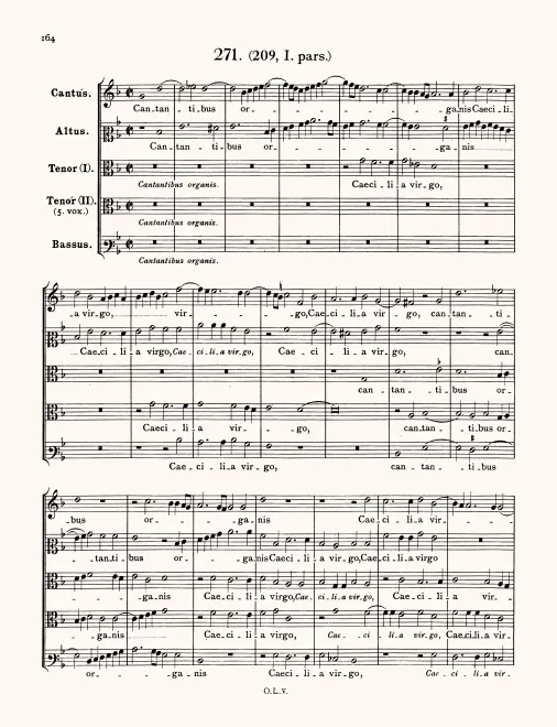 First page of Cantantibus organis