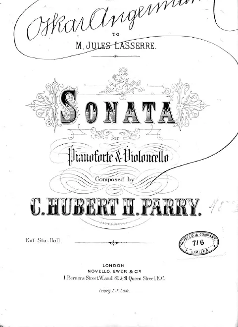First page of Cello Sonata
