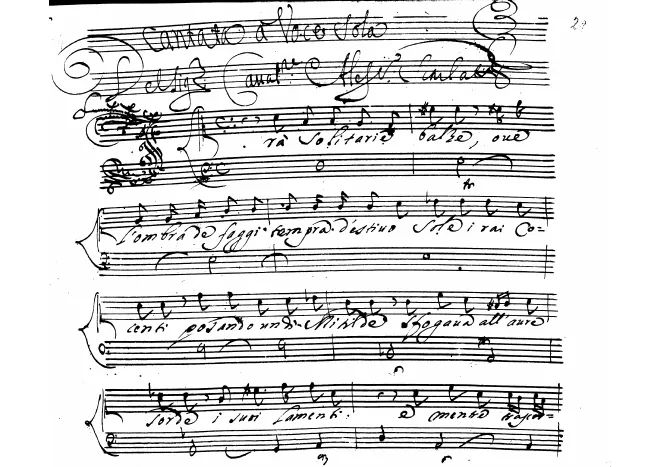 First page of Tra solitarie balze