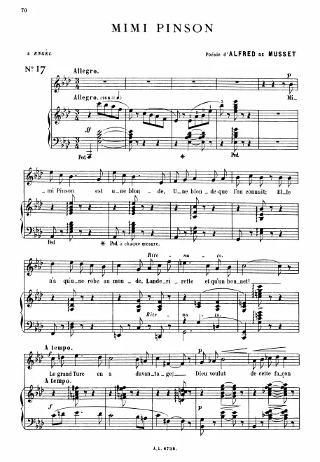 First page of Mimi Pinson