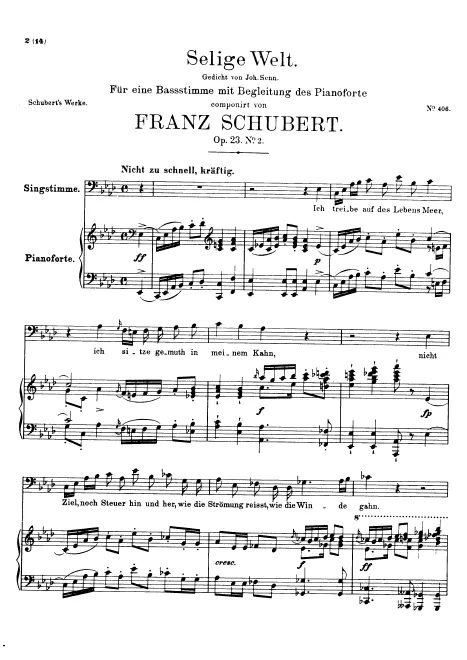 First page of Selige Welt