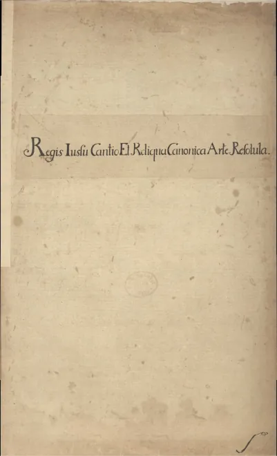 Title page: R.I.C.E.R.C.A.R. (Fasc.3, D)
