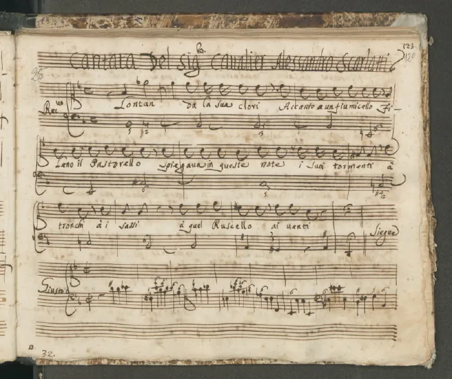 First page of Lontan dalla sua Clori