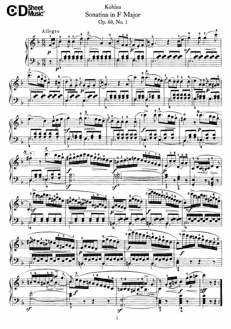 First page of 3 Sonates non difficiles