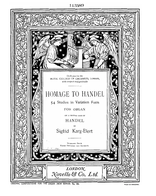 First page of Homage to Händel, Op.75(II)