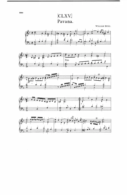First page of Pavana & Galliarda