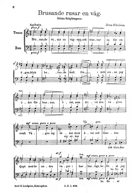 First page of The Roaring of a Wave