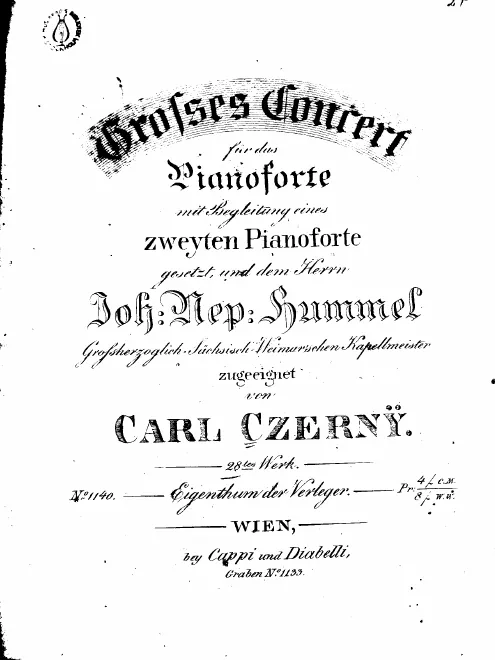First page of Piano Concerto
