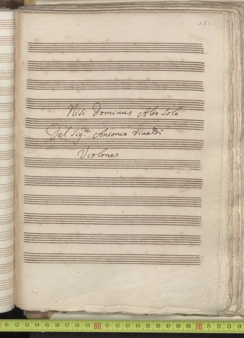 First page of Nisi Dominus