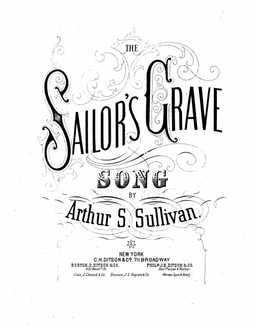 First page of The Sailor's Grave