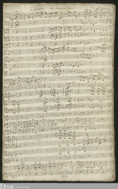 First page of Jesus liegt in letzten Zügen, TWV 1:983