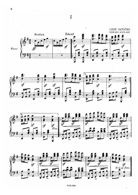 First page of Music for club swinging