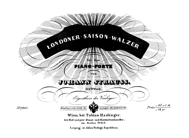 First page of Londoner-Saison-Walzer, Op.112