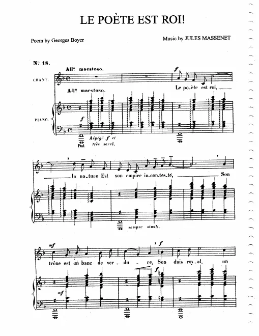 First page of Le poète est roi !